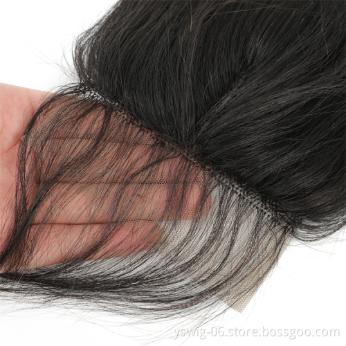 2021 Hot Sale Brazilian 100% human hair lace closure 4x1 straight lace closure for women frontal closure hair